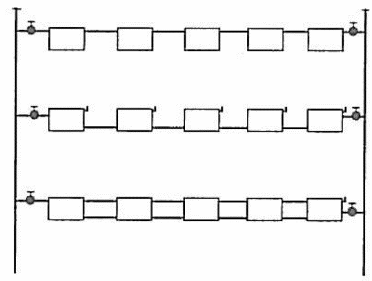 单管水平串联式系统