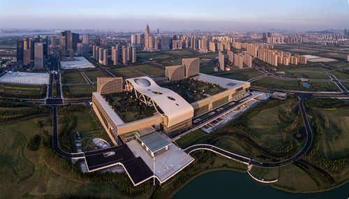 杭州国际博览中心 鸟瞰图