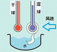 干湿球法原理图